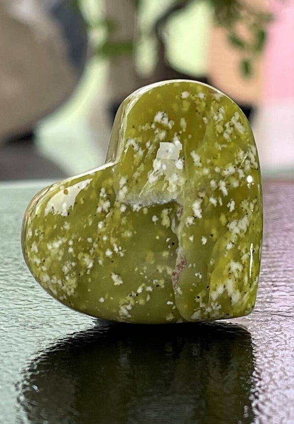 Lizardiet Serpentijn hart, klein