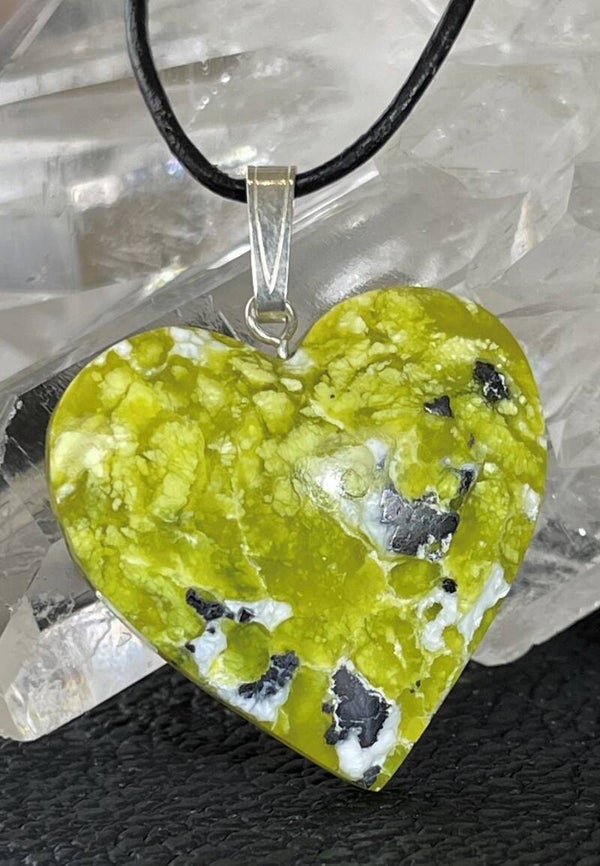 Lizardiet hangertje hart, met veter