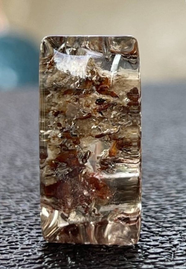 Lodoliet edelsteen cabochon rechthoek, medium