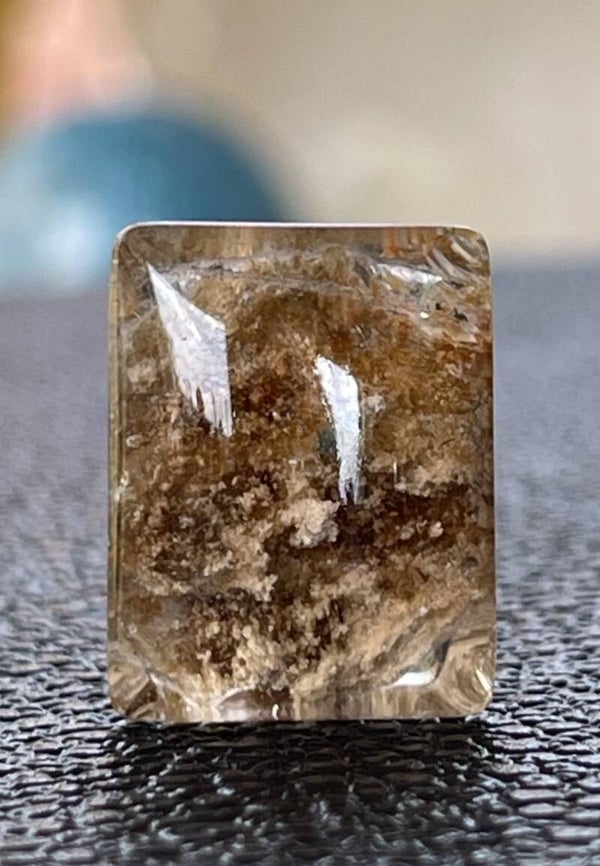 Lodoliet edelsteen cabochon rechthoek, medium