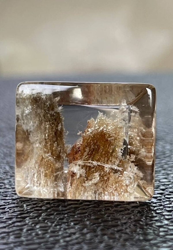 Lodoliet edelsteen cabochon rechthoek, medium