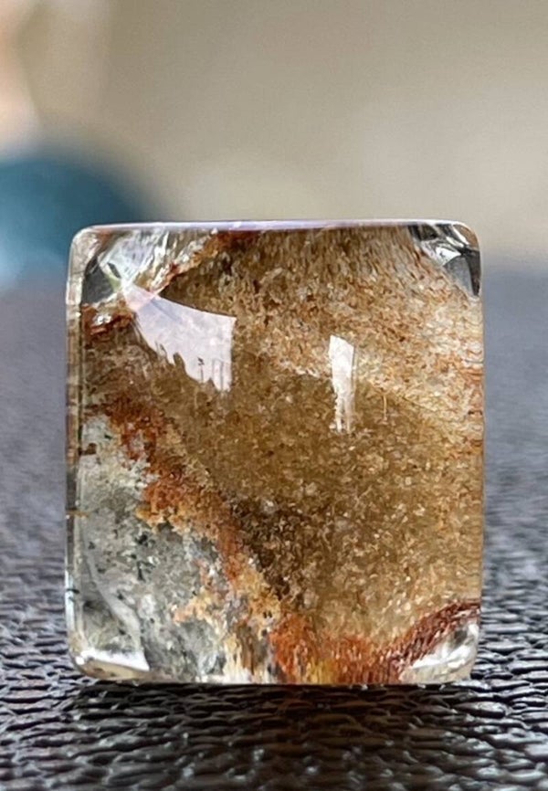 Lodoliet edelsteen cabochon rechthoek, medium