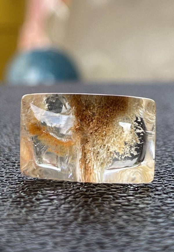 Lodoliet edelsteen cabochon rechthoek, medium