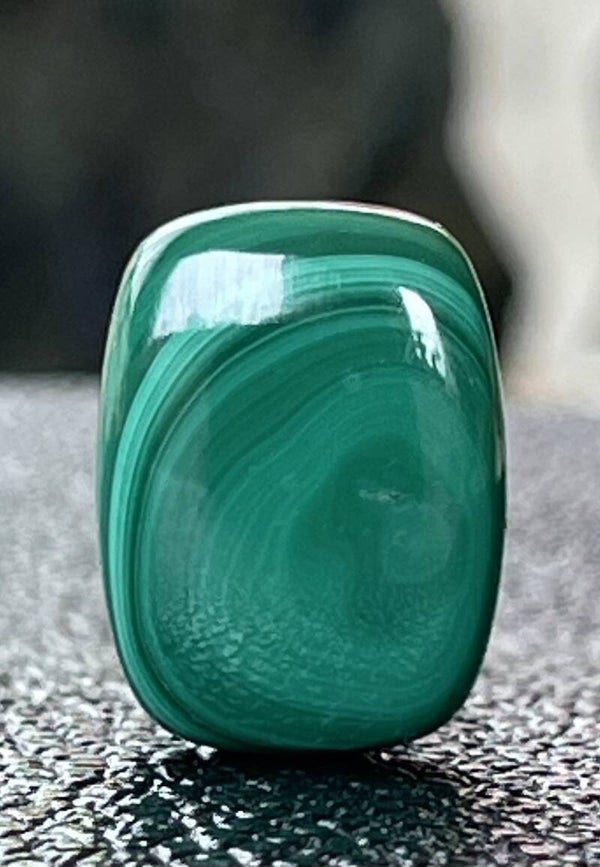 Malachiet edelsteen cabochon rechthoekig, medium