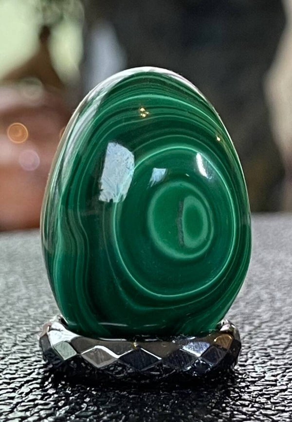 Malachiet ei, klein 3,5cm