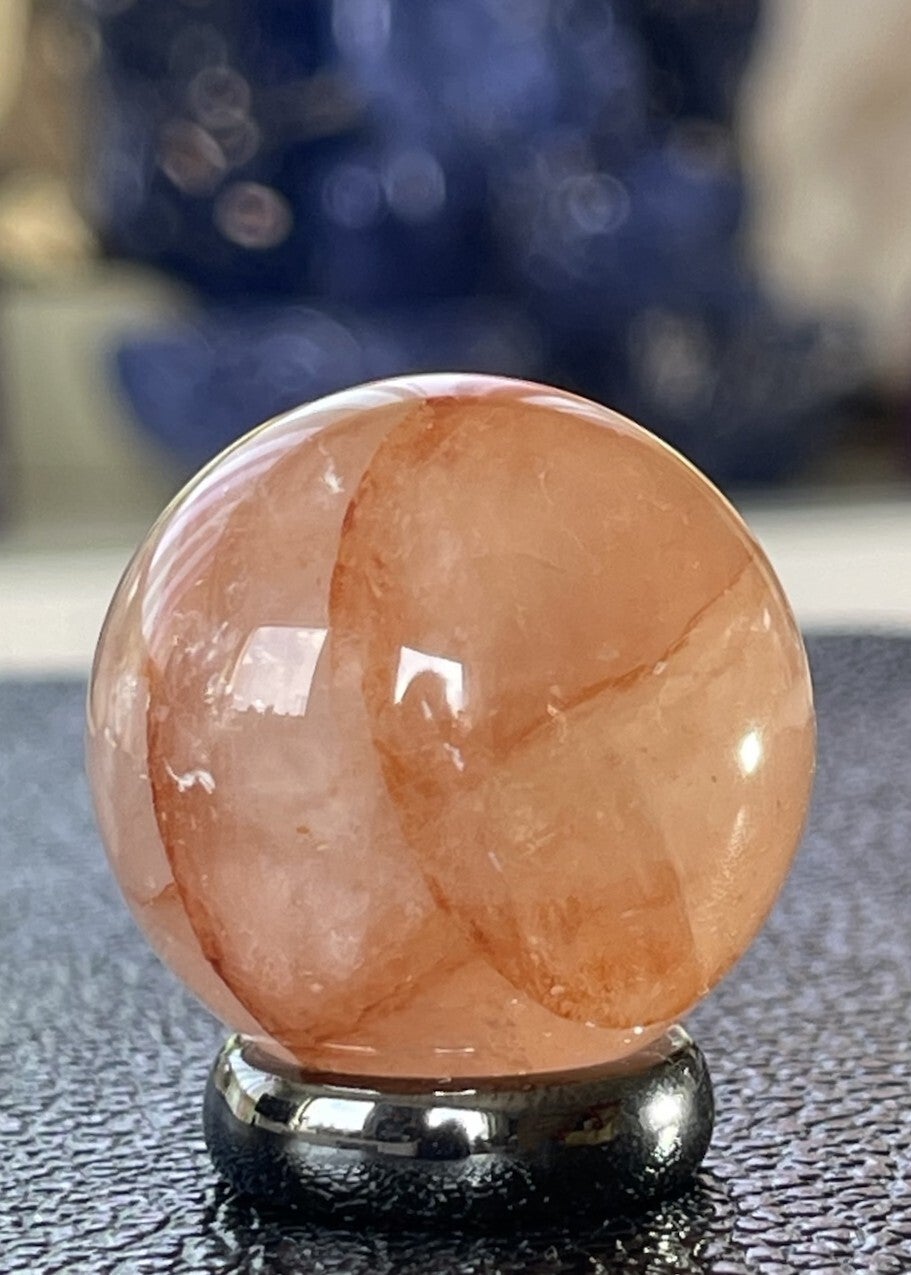 Maria Magdalena Lemurian Kwarts bol, klein 3cm