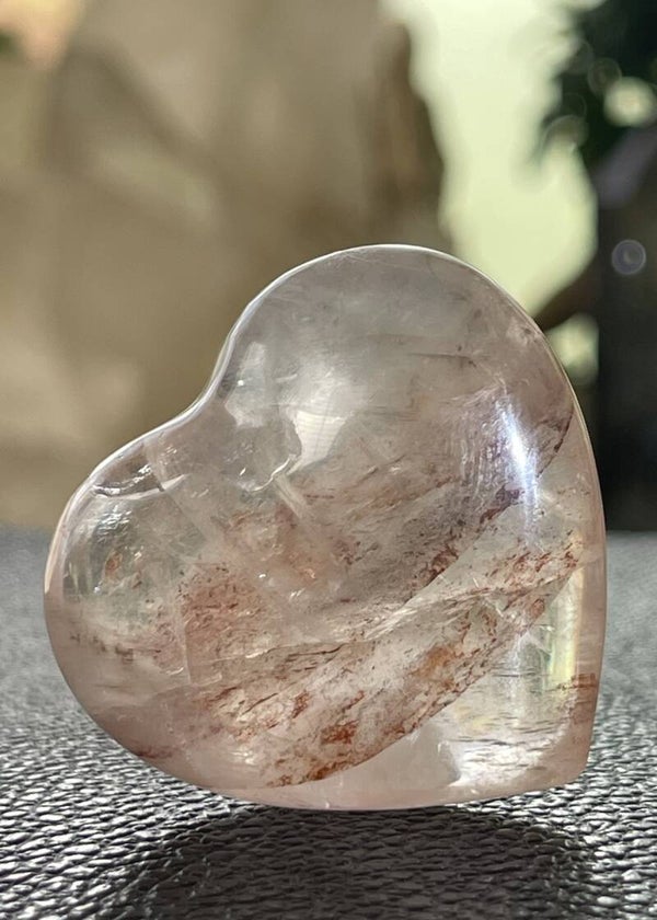 Maria Magdalena Lemurian Kwarts hart, klein-medium