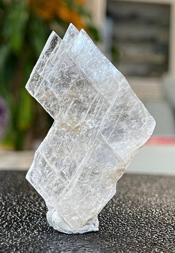 Mariaglas Seleniet ruw plat, klein