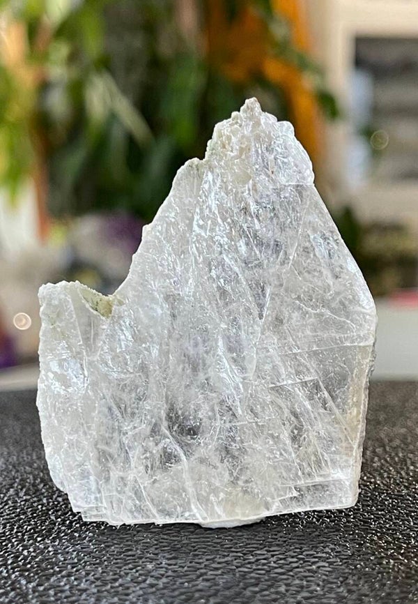 Mariaglas Seleniet ruw plat, klein