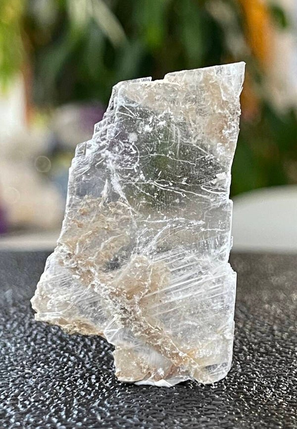 Mariaglas Seleniet ruw plat, klein