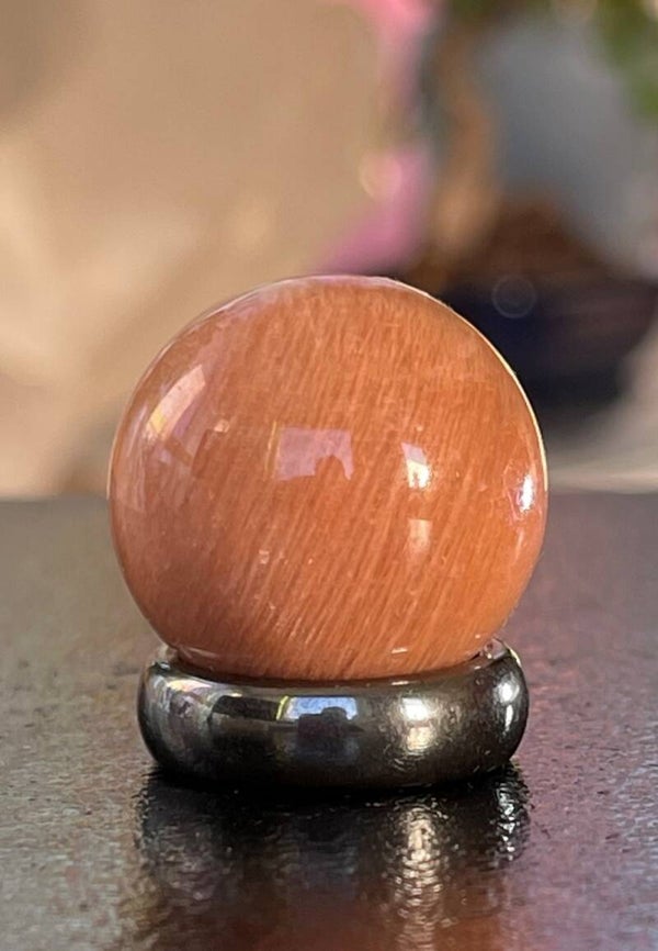 Microcline Veldspaat bol, heel klein 2,5cm