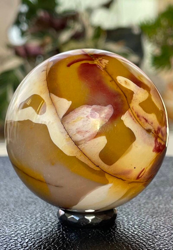 Mookaiet bol uit Madagaskar, medium 6,5cm