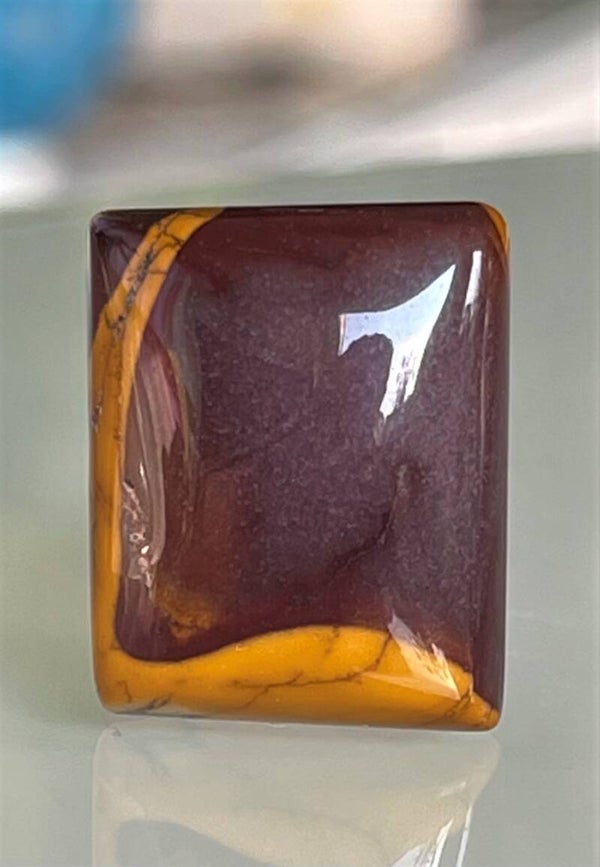 Mookaiet edelsteen cabochon rechthoek, medium