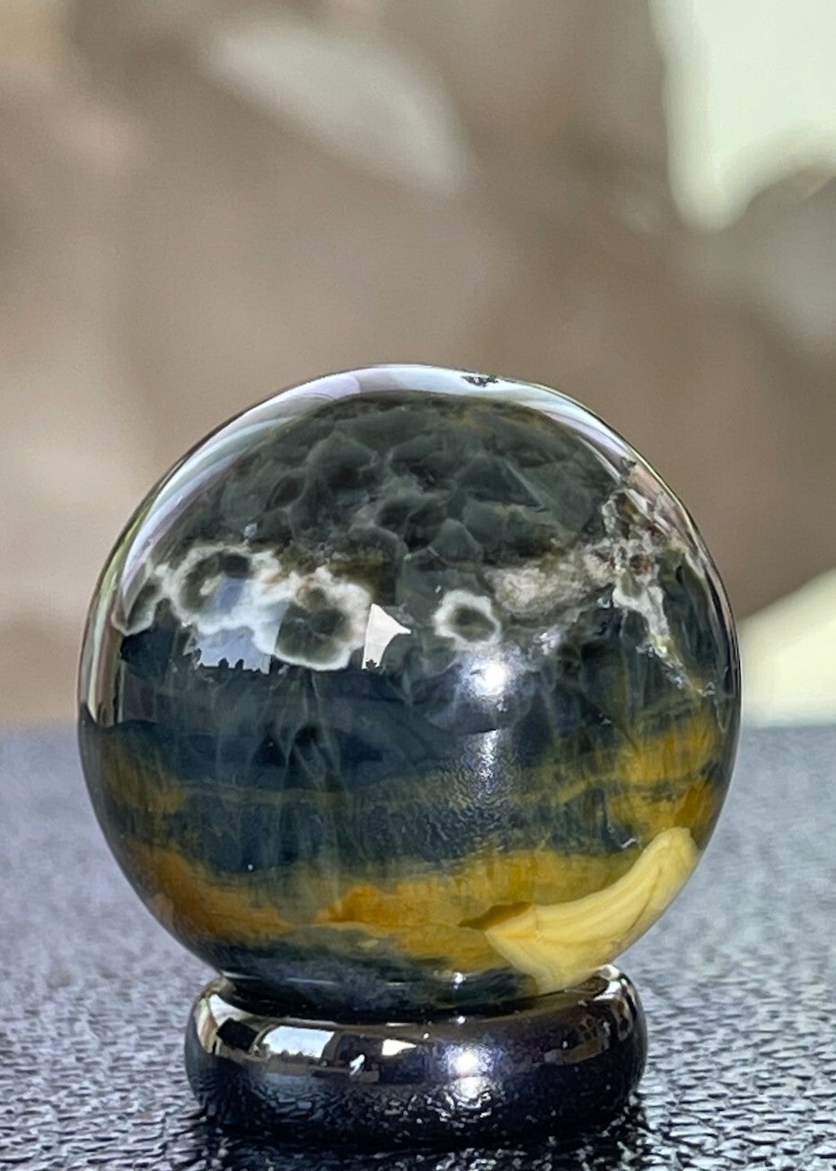 Oceaan Jaspis bol, klein 3cm
