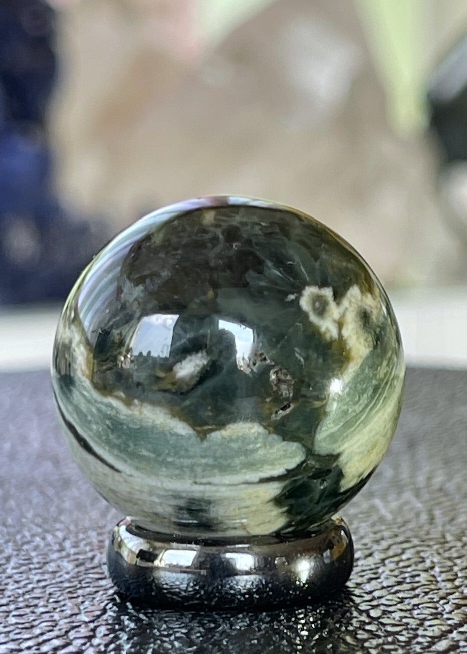 Oceaan Jaspis bol, klein 3cm