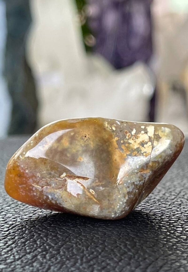 Oceaan Jaspis trommelsteen uit Madagaskar, medium