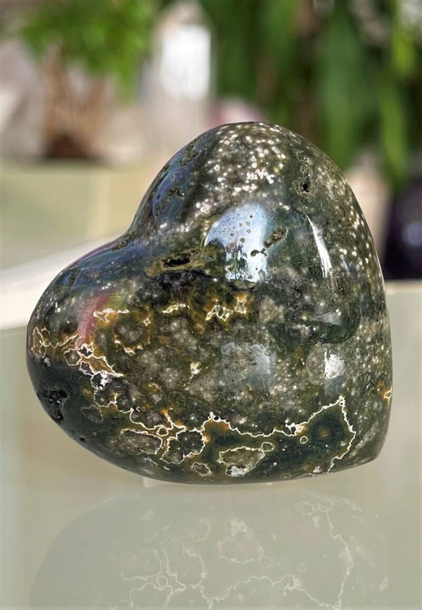 Oceaan Jaspis hart, medium