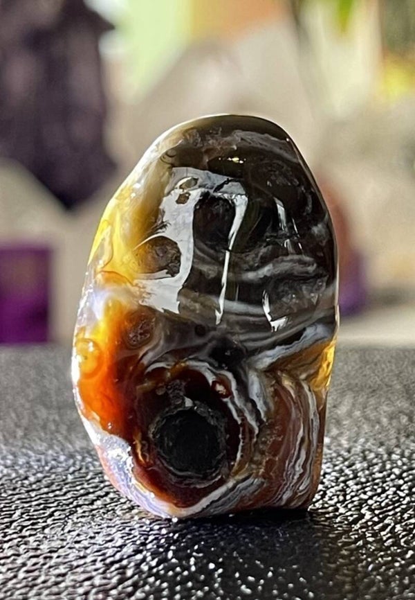 Ogen Agaat trommelsteen, groot