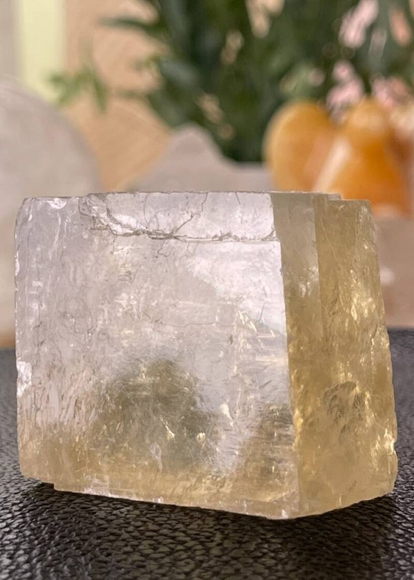 Optische Calciet of IJslandspaat uit Mexico ruw, medium