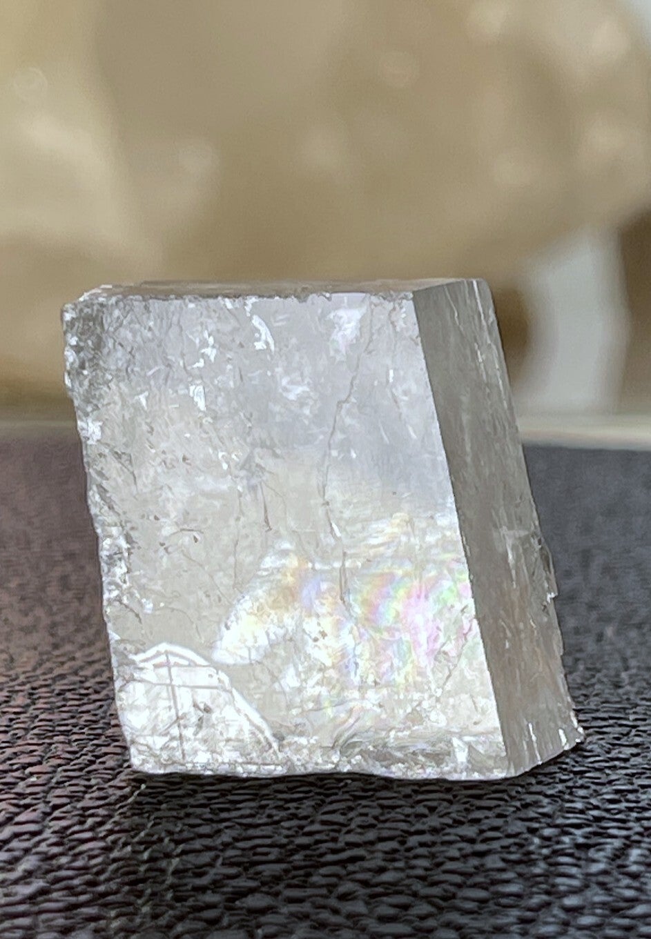 Optische Calciet of IJslandspaat uit Mexico ruw, klein