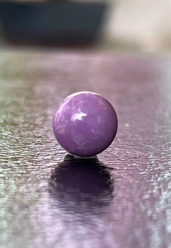 Phosphosideriet edelsteen cabochon rond, heel klein