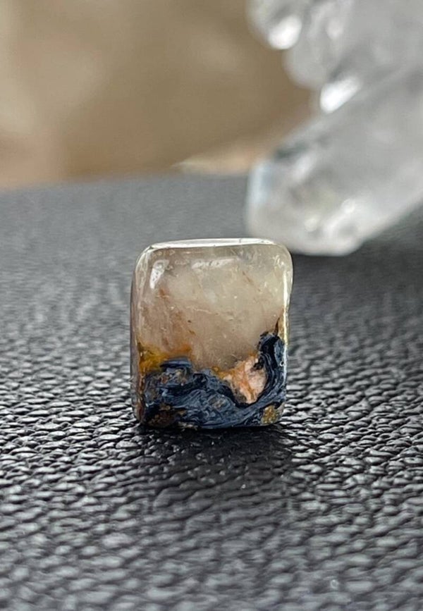 Pietersiet trommelsteen plat, heel klein