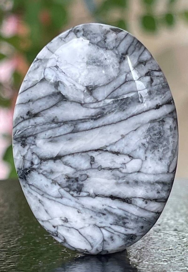 Pinoliet edelsteen cabochon ovaal, groot