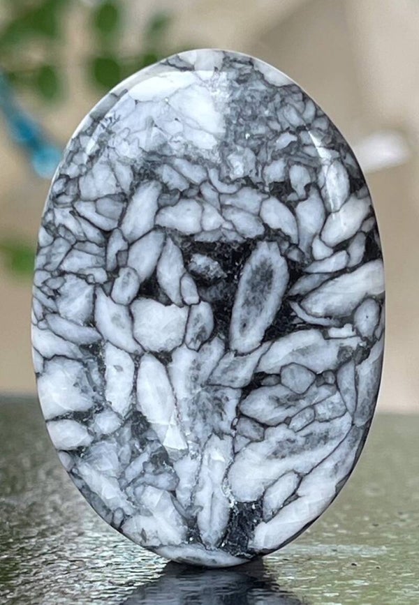 Pinoliet edelsteen cabochon ovaal, groot