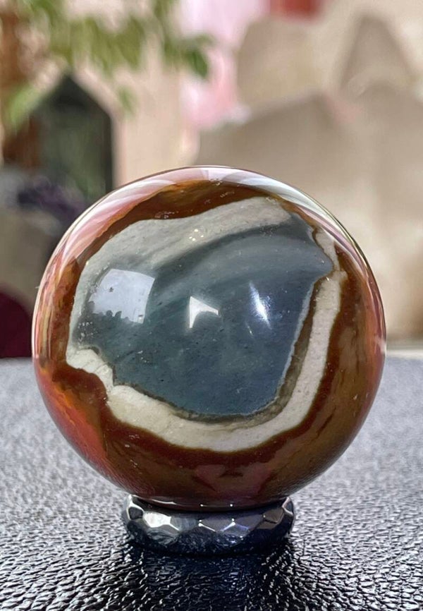 Polychroom Jaspis bol medium 4,8cm
