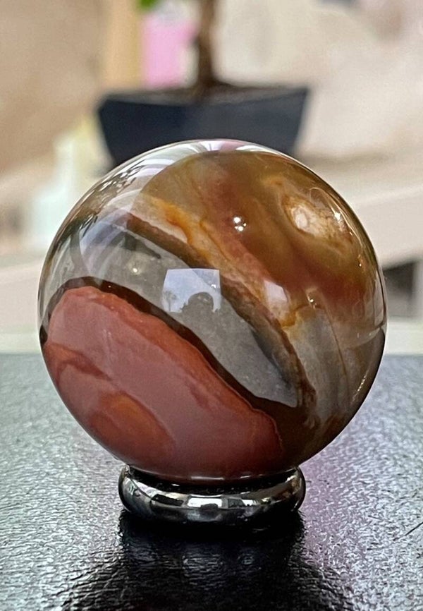 Polychroom Jaspis bol, medium 4,6cm