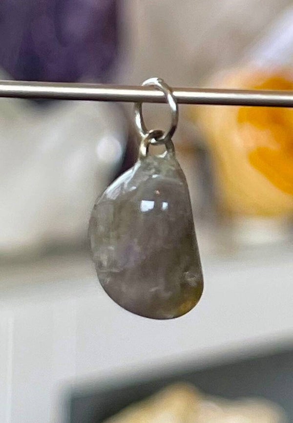 Prasioliet hangertje, met veter