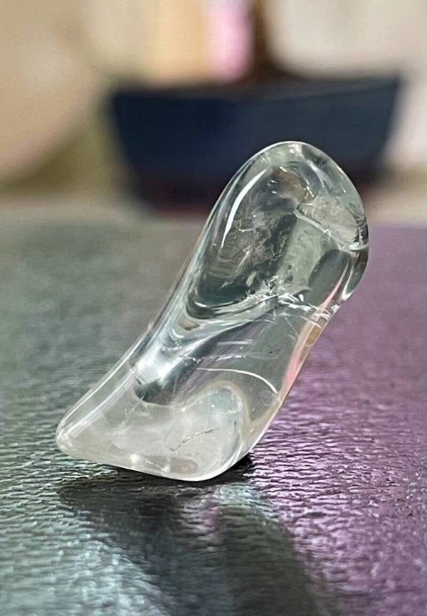 Prasioliet trommelsteen