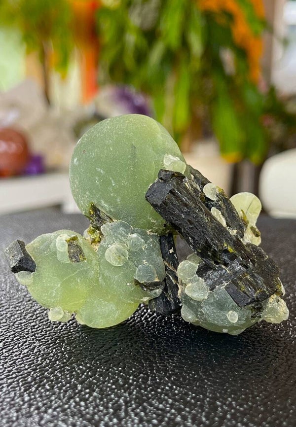 Prehniet met Epidoot uit Spanje ruw, medium