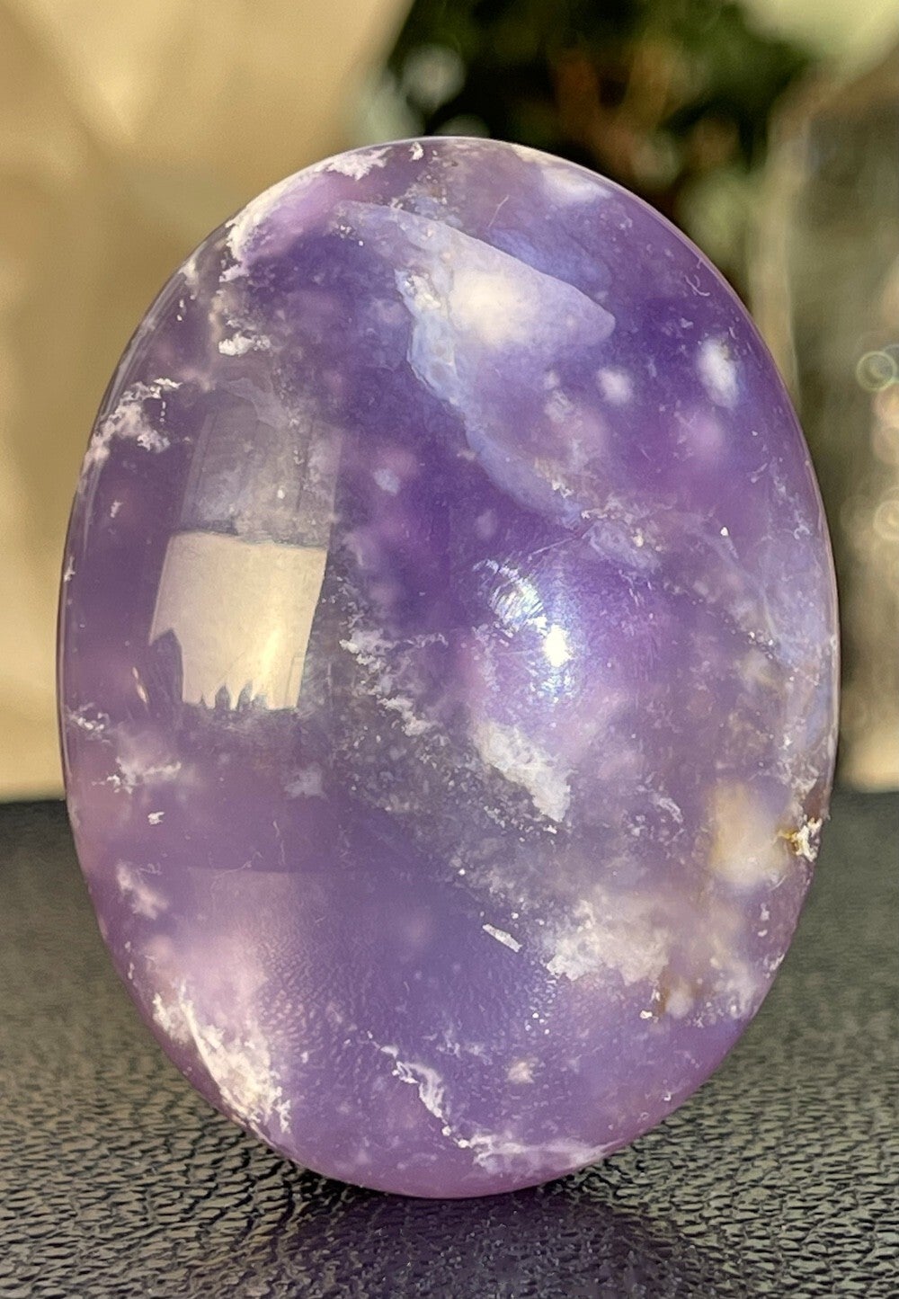 Sonora Purple Chalcedoon handsteen, medium