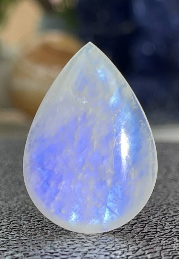 Regenboog Maansteen edelsteen cabochon druppel, medium