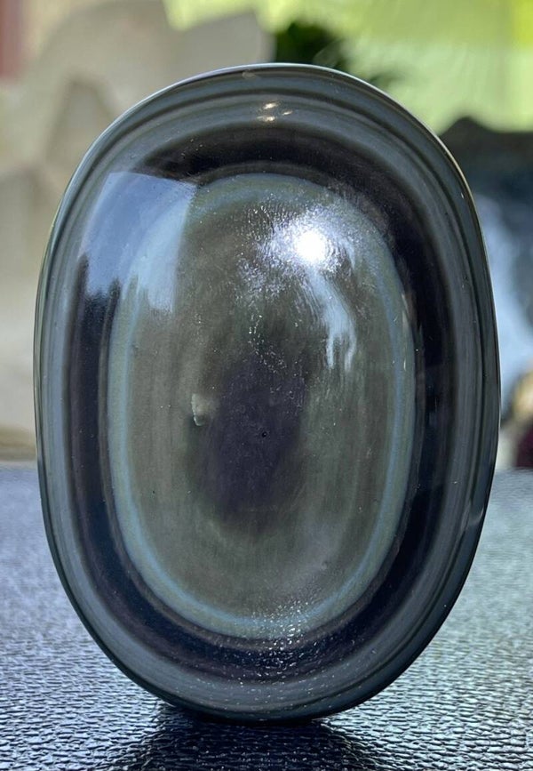 Regenboog Obsidiaan handsteen uit Mexico, groot