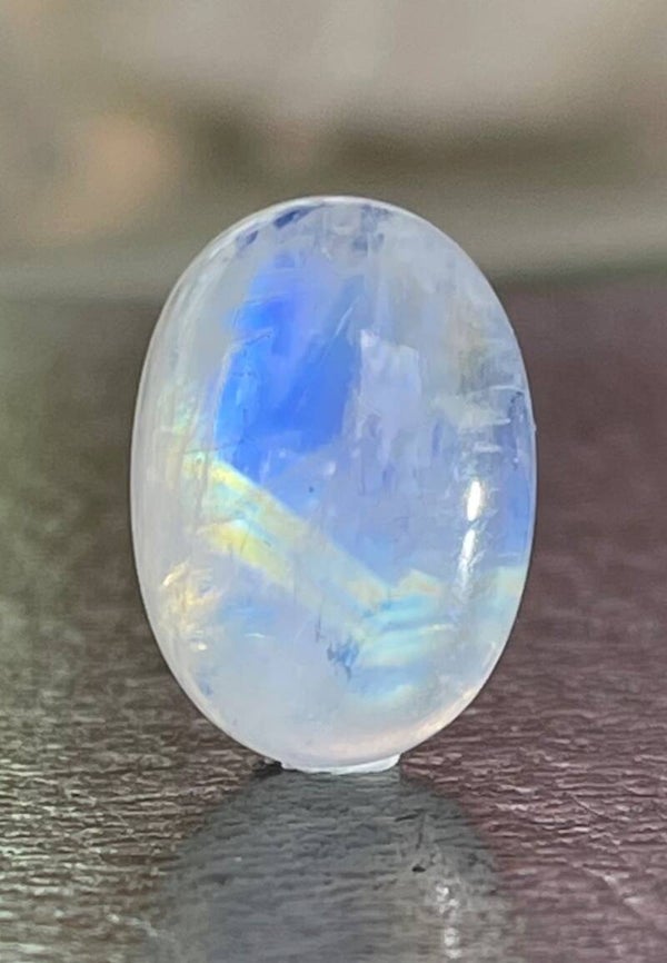 Regenboog Maansteen edelsteen cabochon ovaal, medium