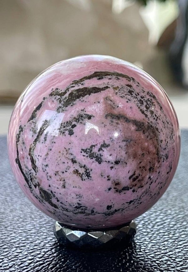 Rhodoniet bol uit Madagaskar, medium 4,8cm
