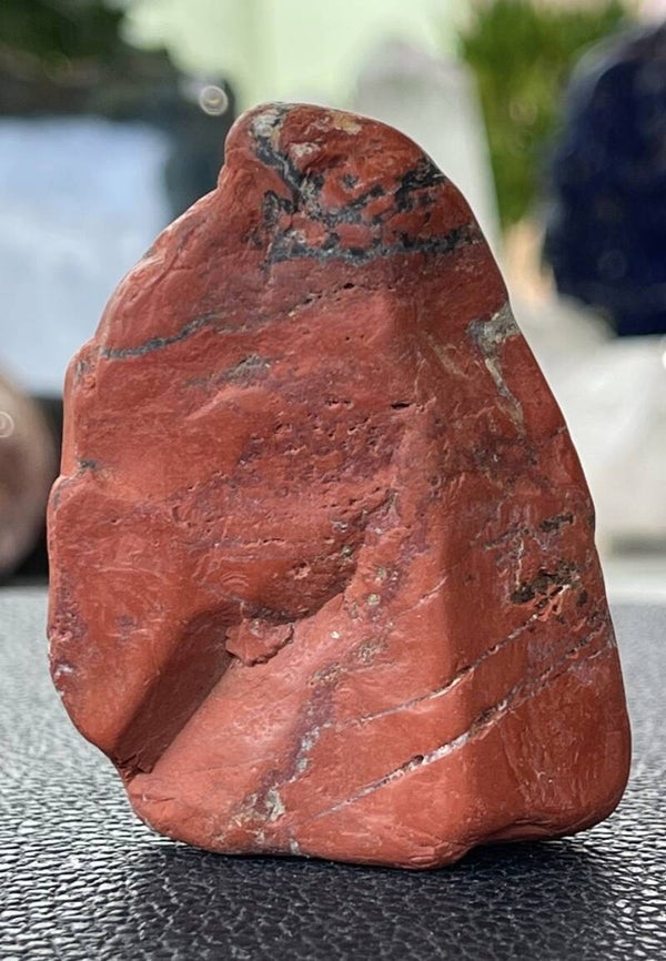 Rode Jaspis trommelsteen, groot