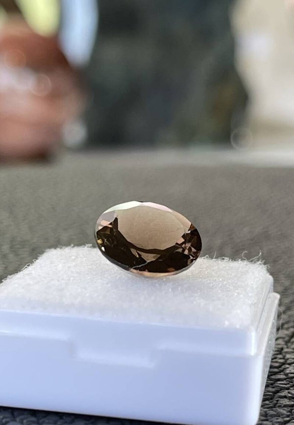 Rookkwarts edelsteen facet geslepen rond, klein-medium