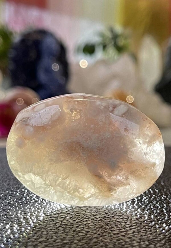 Roze Amethist handsteen, medium