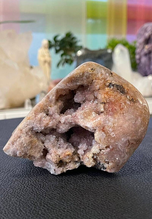 Roze Amethist uit Brazilië ruw en gepolijst, groot