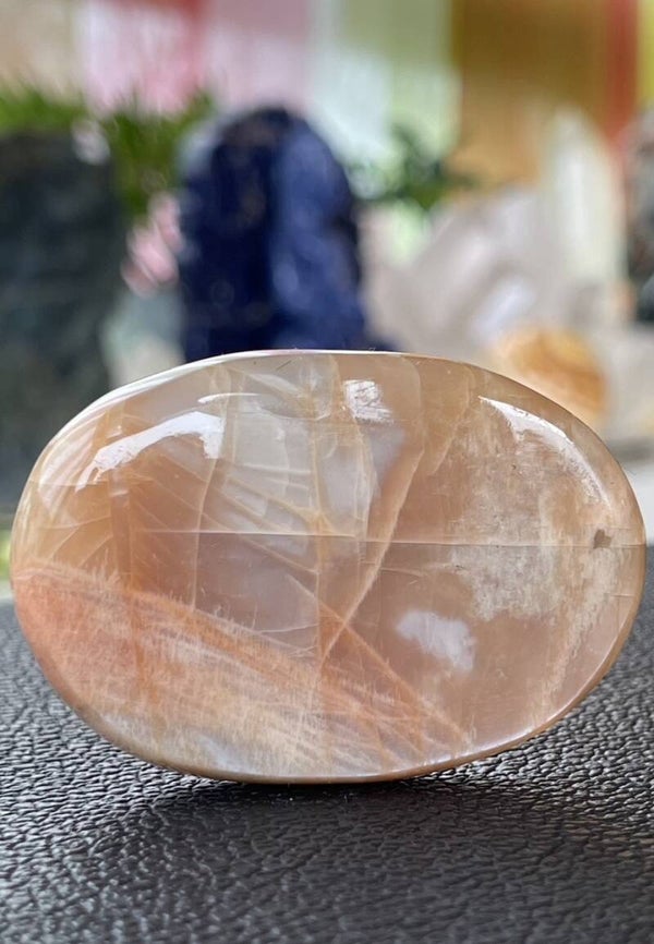 Roze Maansteen handsteen, medium