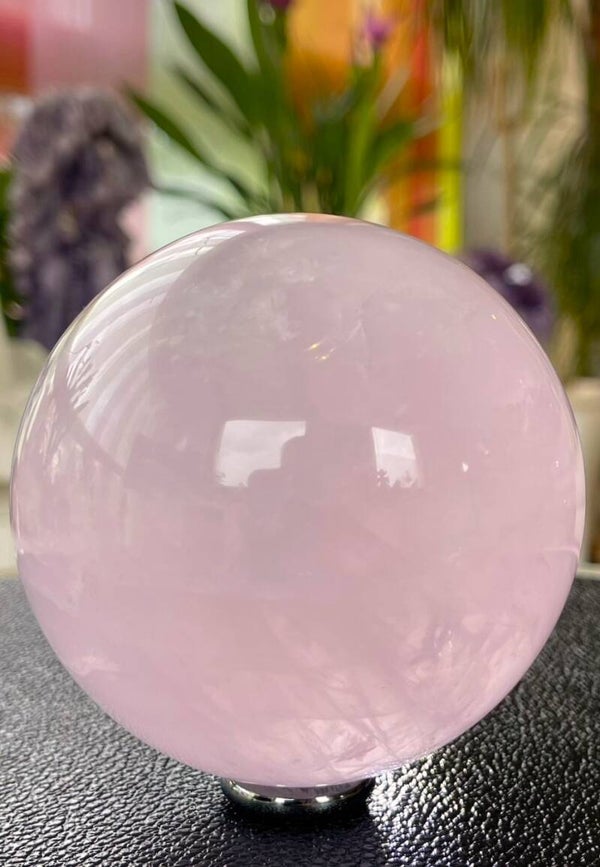 Rozenkwarts bol, groot 8,9cm