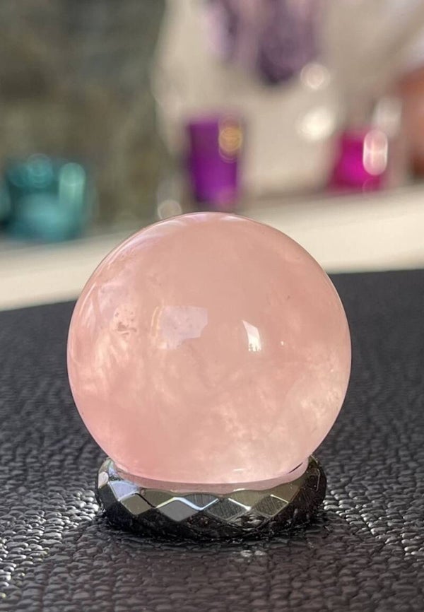 Rozenkwarts bol, klein 3cm