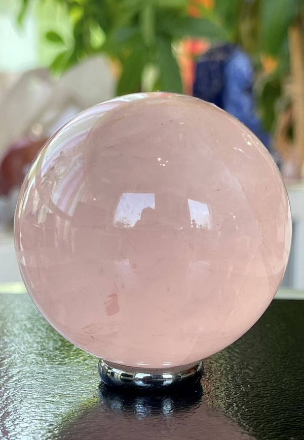 Rozenkwarts bol, medium-groot 6,7cm
