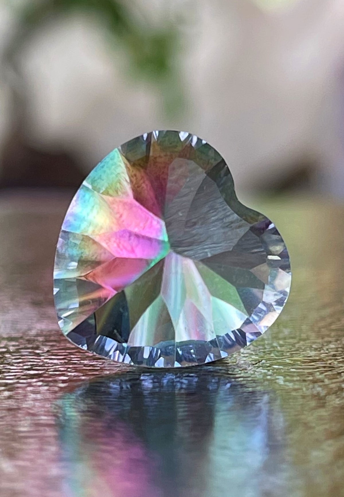 Mystic Topaas Edelsteen Facet geslepen Hart, medium | Jalla Stones ...
