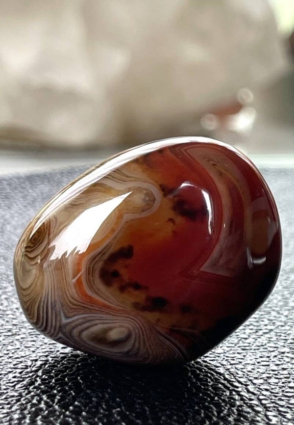 Sardonyx trommelsteen, groot