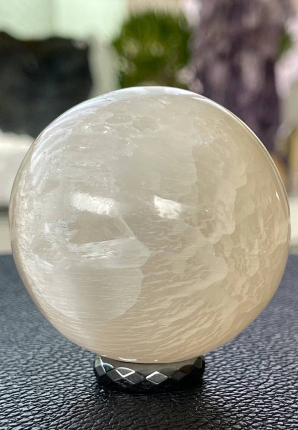 Seleniet bol uit Marokko, medium 5,8cm