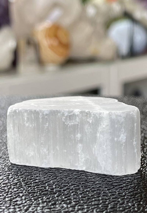 Seleniet dik plakje, gepolijst met ruwe buitenrand, medium